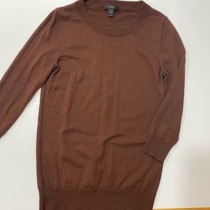 Jcrew wool, 3/4 sleeve, tipi sweater